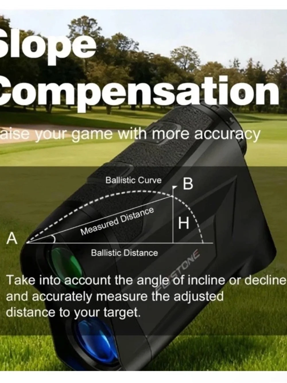 Flystonc Laser Rangefinder for Golf and Hunting